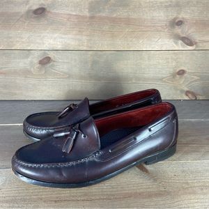 Cole haan Mens size 10 Shoes brown leather slip on comfort loafers